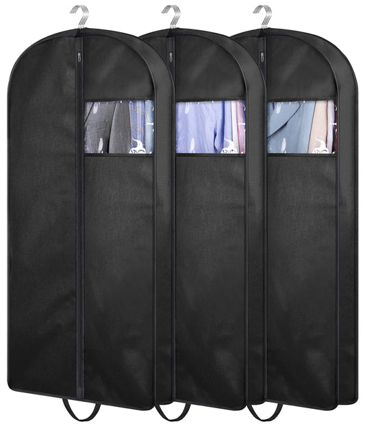 Travel Garment Bag with Zipper Pocket, Suit Bag for Suits, Dresses, Coats Men Suit Cover With Handles for V1192-AZ-W-0087