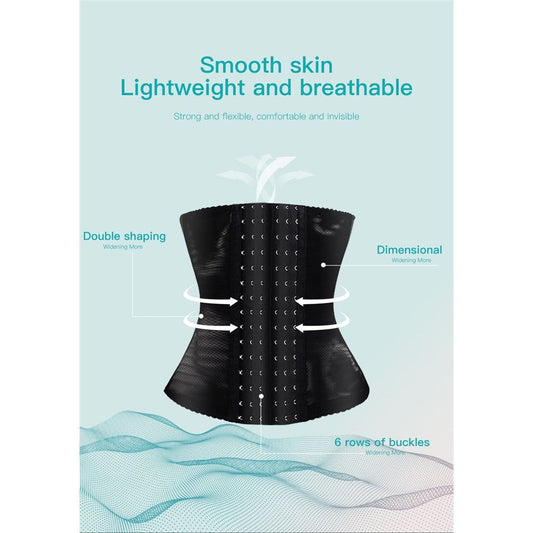 Waist Trainer for Women Corset Shapewear Tummy Control Slimming Body Shaper Girdle Waist Cincher Belly Band(L) V1192-AZ-W-0089