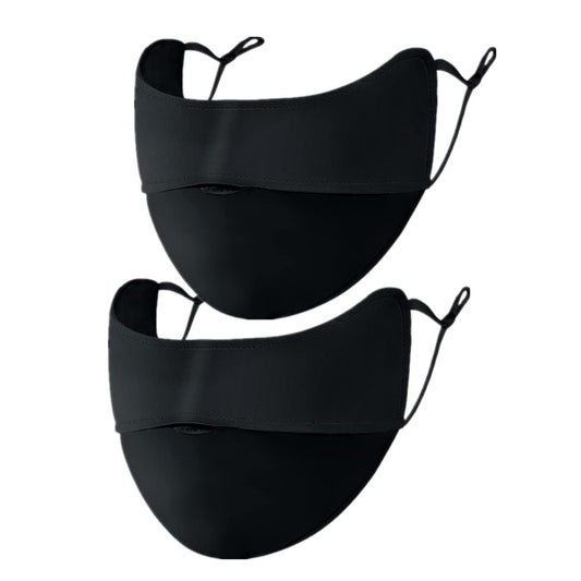 2 pack UV Face Covering UPF 50+ Women Breathable Mask Sun Protection Reusable Outdoor, Protection Golf Sports V1192-AZ-W-0096