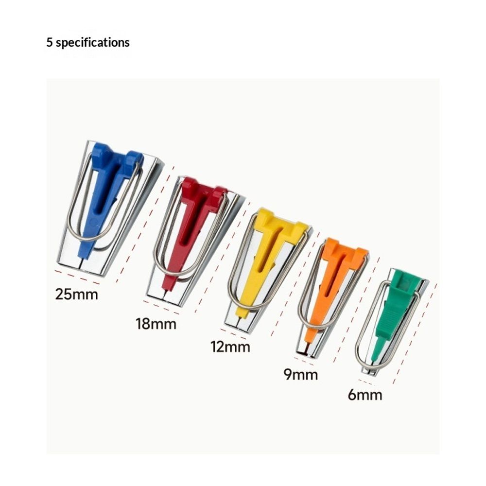 10 pack Bias Tape Makers Set Fabric Tape Maker Tool Set DIY Sewing Quilting Bias Binding Maker 5 size V1192-AZ-W-0106