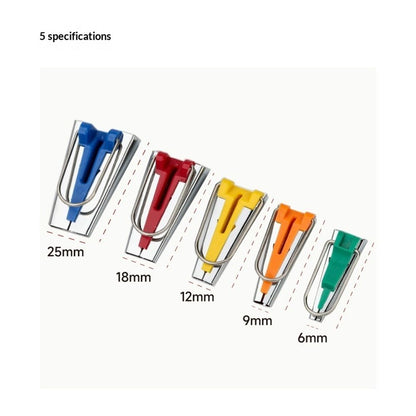 10 pack Bias Tape Makers Set Fabric Tape Maker Tool Set DIY Sewing Quilting Bias Binding Maker 5 size V1192-AZ-W-0106
