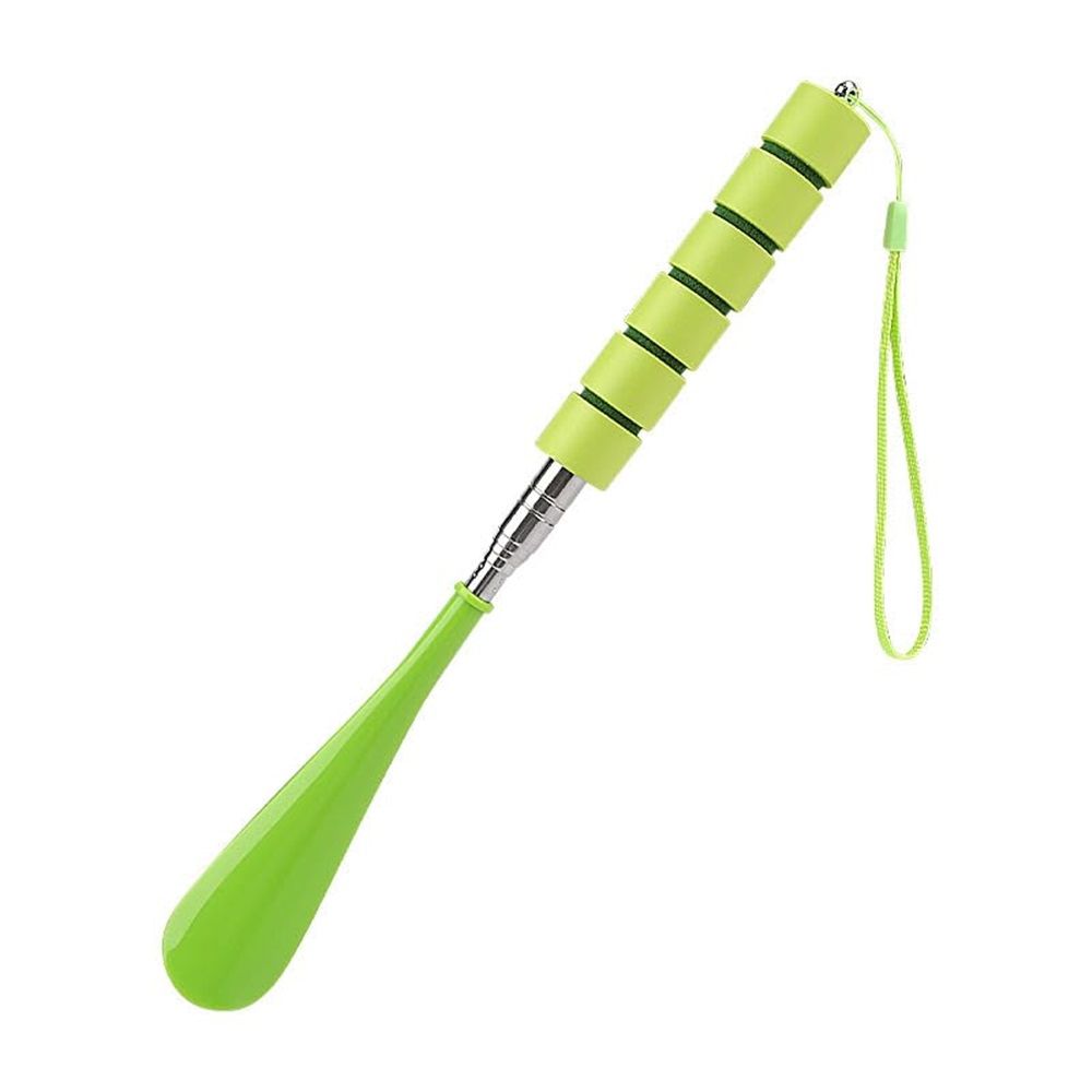 2 pack Shoe Horn Retractable Stainless Steel Long-Handle Foldable Shoe Puller for Seniors Extended Travel V1192-AZ-W-0112