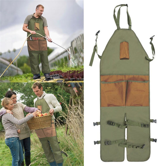Gardening Apron Adjustable Legs Waterproof Apron mens Tool gardening aprons,for Gardening Woodworking Pottery V1192-AZ-W-0115