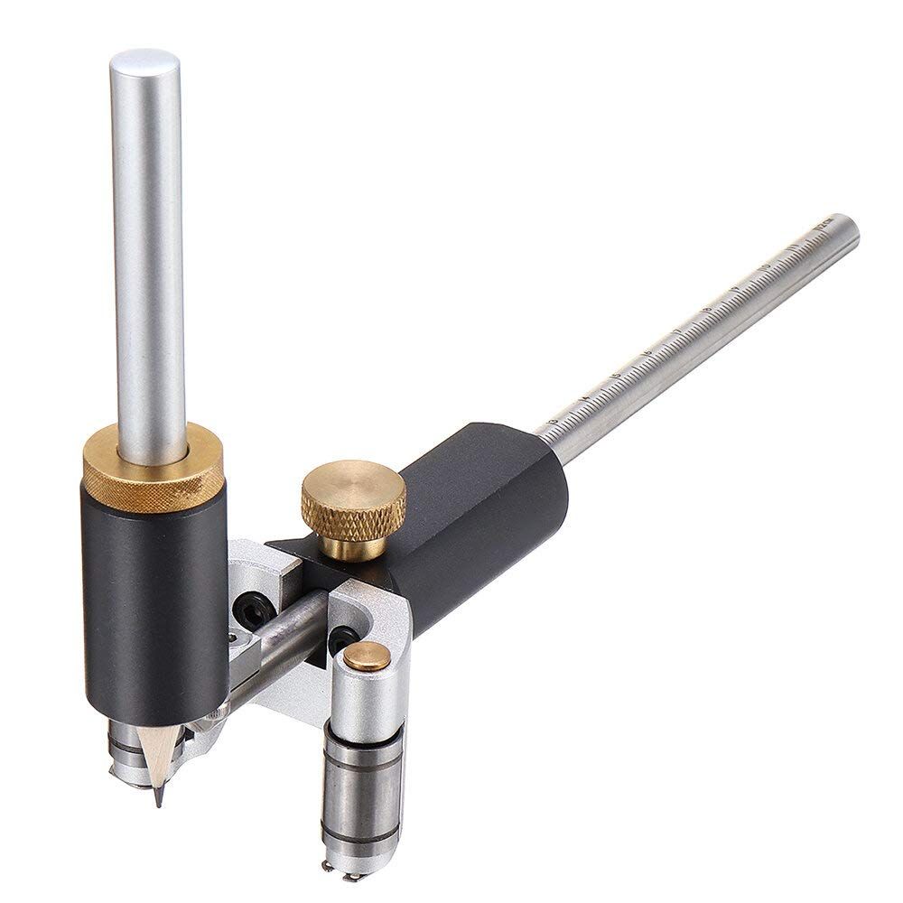 Marking Gauge, 2-in-1 Woodworking Scribe Scriber Multi-Function Line Maker Measuring Tools Sliding Mark V1192-AZ-W-0120