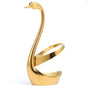 Elegant Small Gold Swan Base Holder for Coffee Bar & Dining, Perfect for Wedding & Entertaining Table Decor V1192-AZ-W-0123