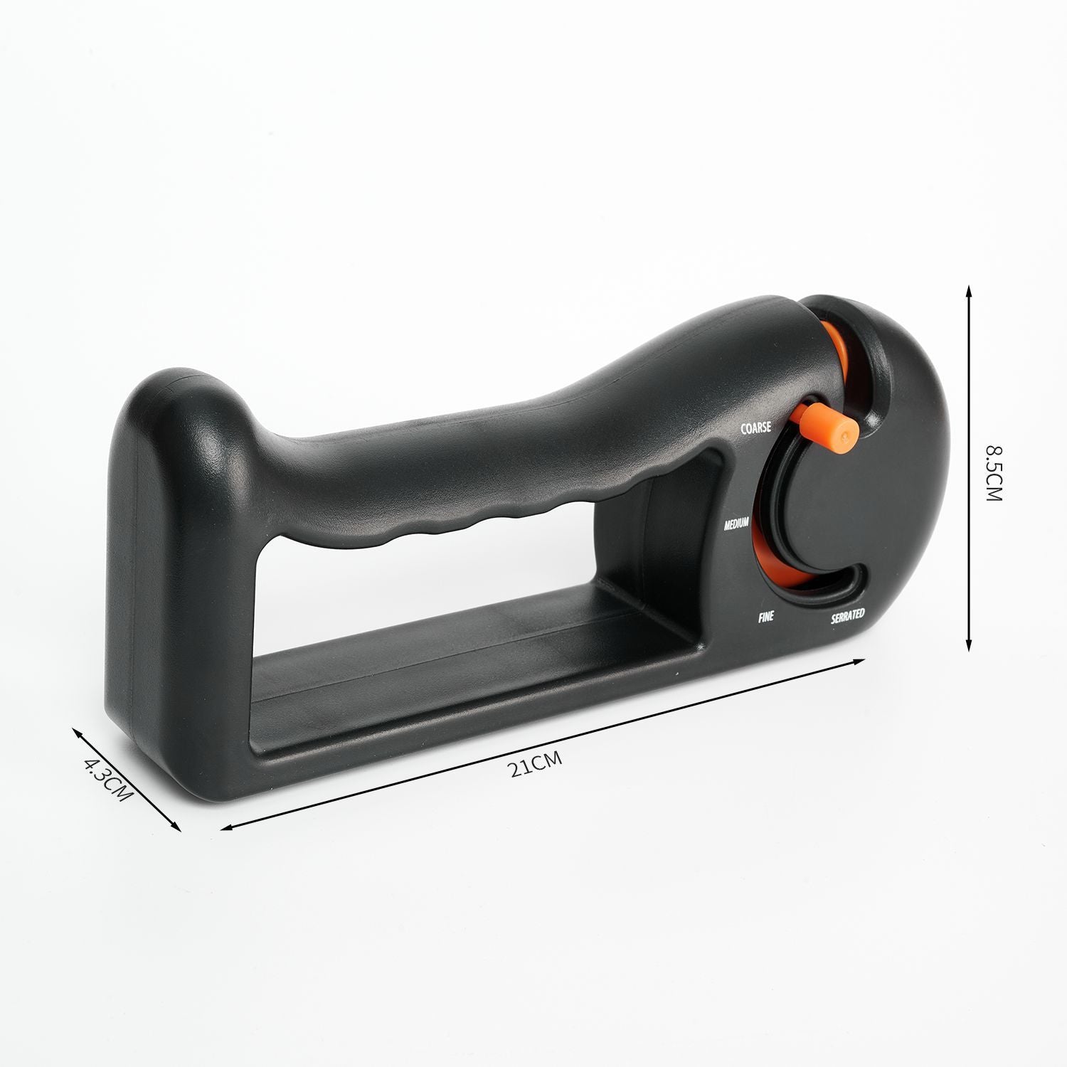 Orange 4-Stage Knife Sharpener & Serrated Knife Sharpener- Repairs, Sharpens & Polishes Blades with Ergonomic V1192-AZ-W-0125