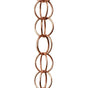Rain Chains Pure Copper Ring Rain Chain, 125cm Decorative Rain Catcher Chain for Gutters, Rain Chains for V1192-AZ-W-0126