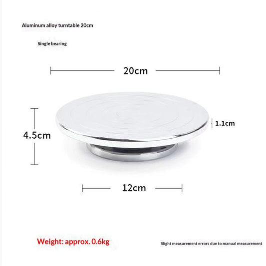 7.8 Inch Banding Wheel,Wheel Turnable Aluminium Alloy Metal Sculpting Wheel Rotate with Ball Bearings for V1192-AZ-W-0133
