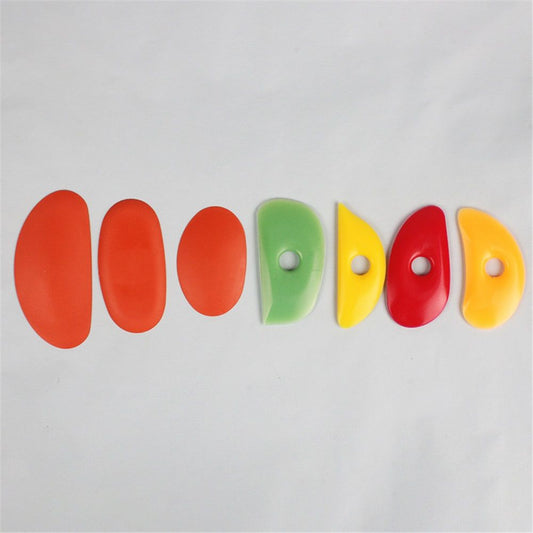 21 Pcs Soft Ribs for Pottery Clay Silicone Rib Ceramics Tools Pottery Rubber Clay Ceramic Ribs for DIY V1192-AZ-W-0134