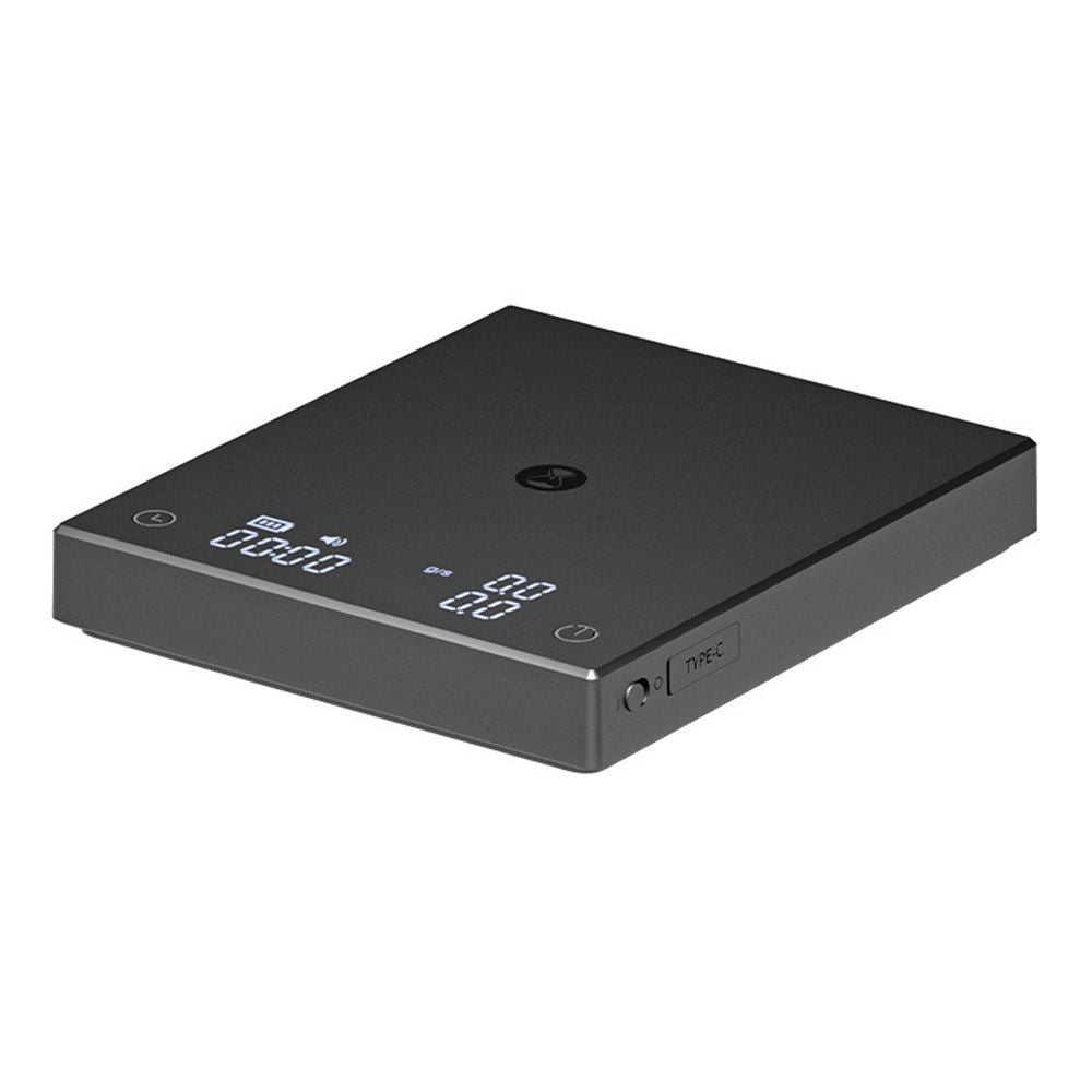 Coffee Scale Electronic Espresso Scale with Water Flow Rate and Timer Function, Free Switching of Ounce/kg V1192-AZ-W-0148