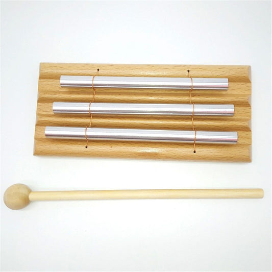 Three Tone Chime For Mindfulness Meditation, Relaxation, Stress & Anxiety Relief, Chakra Healing, Yoga, V1192-AZ-W-0156