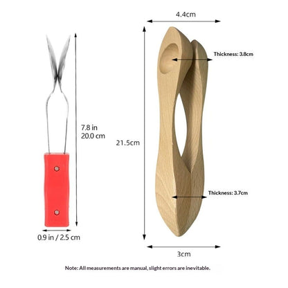 2pcs Musical Spoons Percussion Instrument, Handcrafted from Premium Folk Sound - Gift for All Ages V1192-AZ-W-0159