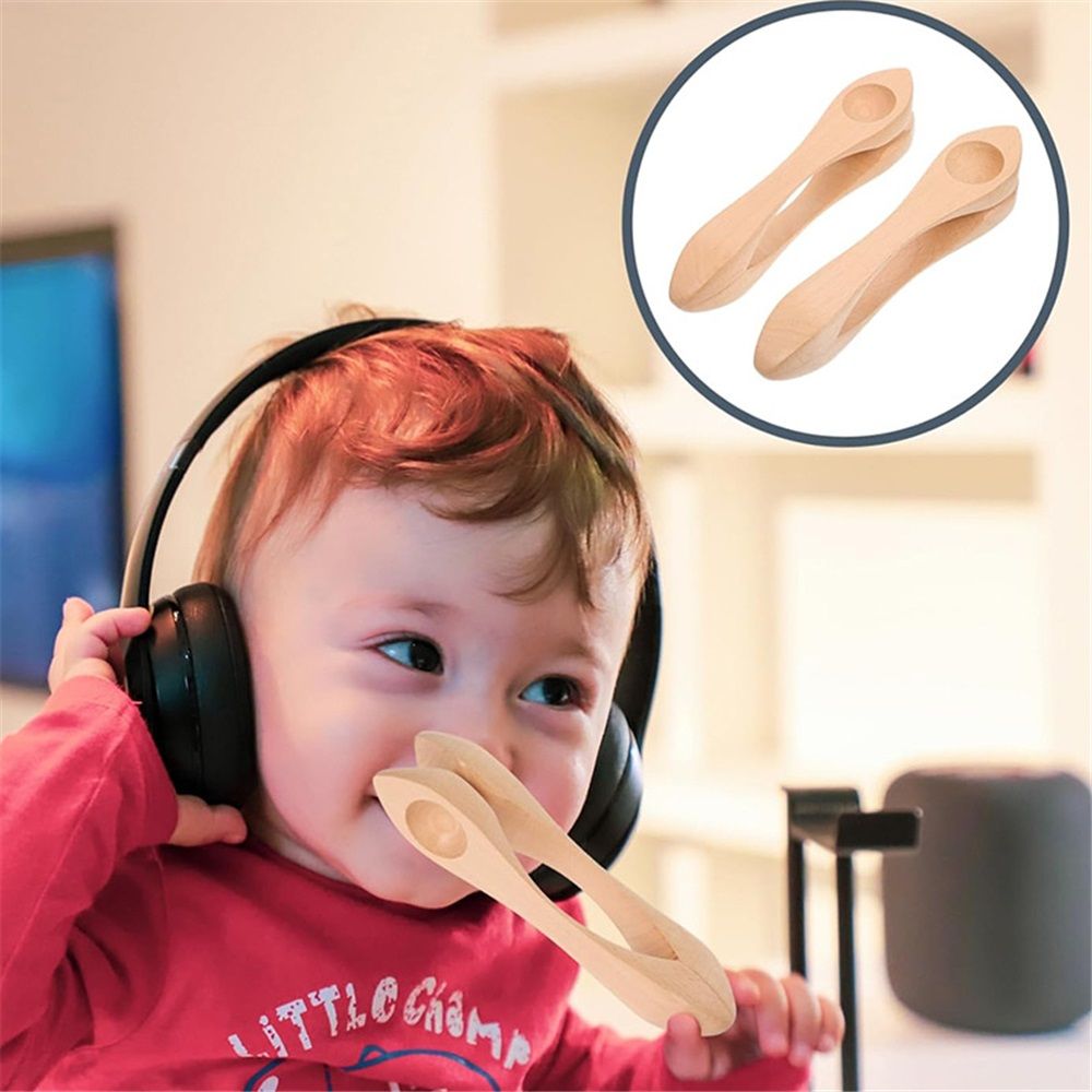 2pcs Musical Spoons Percussion Instrument, Handcrafted from Premium Folk Sound - Gift for All Ages V1192-AZ-W-0159