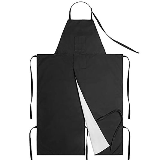 Reusable Full Coverage Waterproof Pottery Apron Split Leg -Lined Polyester Apron For Men & Women - For V1192-AZ-W-0163