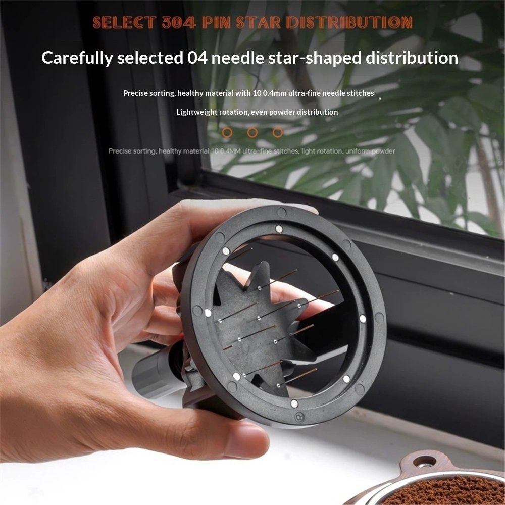 53mm Tool , Espresso Stirrer Distribution Tool,Compatible Adjustable Height,with Magnetic Suction V1192-AZ-W-0164