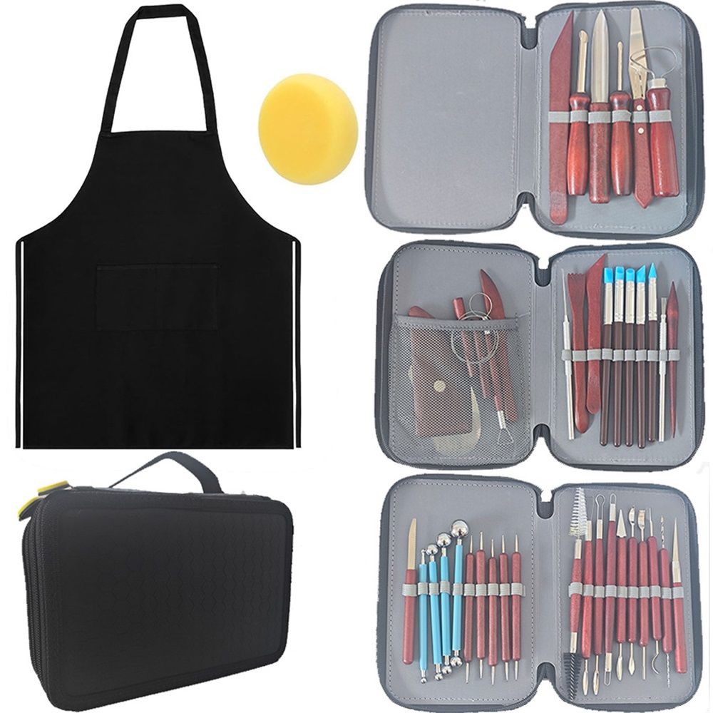 43pcs Pottery Tools, Clay Tools, Sculpting Tools, Pottery Kit, Air Dry Clay Tools, Pottery Clay Kit for V1192-AZ-W-0167