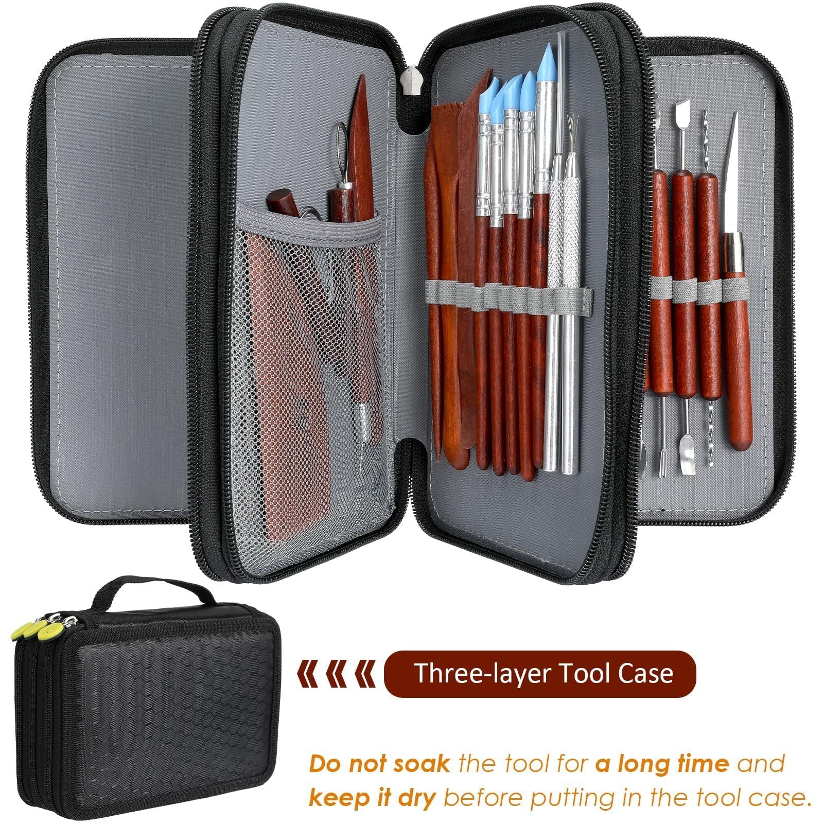 43pcs Pottery Tools, Clay Tools, Sculpting Tools, Pottery Kit, Air Dry Clay Tools, Pottery Clay Kit for V1192-AZ-W-0167