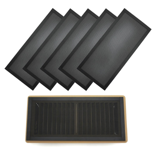 8pcs 12*5.5in Floor Vent Covers Rectangle Air Vent Screen Cover Magnetic PVC Vent Mesh Floor Register Cover V1192-AZ-W-0170