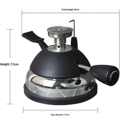 Butane Mini Burner for Tabletop Coffee Siphon Syphon Ceramic Windproof Torch Head Portable Cooking Stove V1192-AZ-W-0171