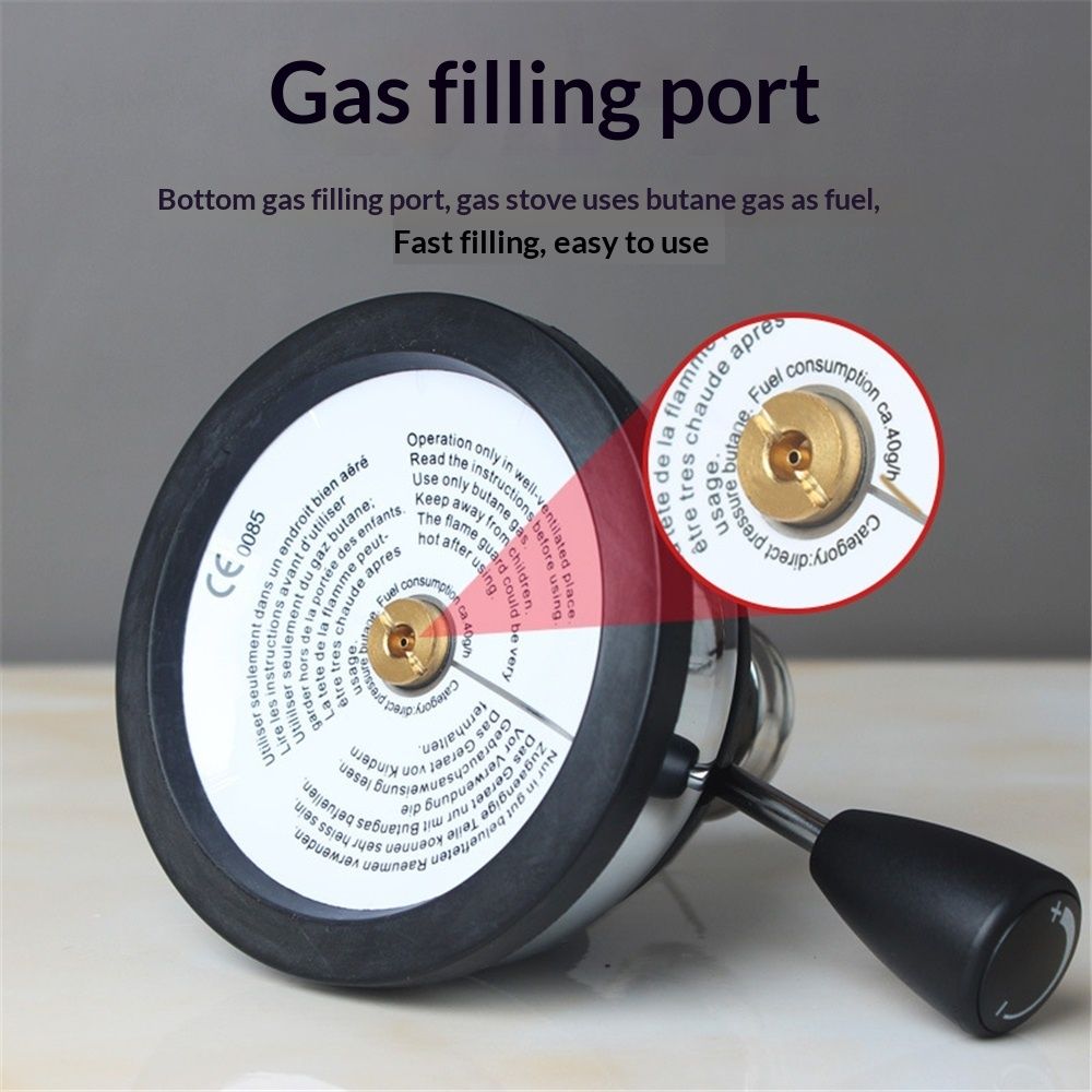 Butane Mini Burner for Tabletop Coffee Siphon Syphon Ceramic Windproof Torch Head Portable Cooking Stove V1192-AZ-W-0171