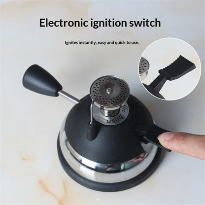 Butane Mini Burner for Tabletop Coffee Siphon Syphon Ceramic Windproof Torch Head Portable Cooking Stove V1192-AZ-W-0171