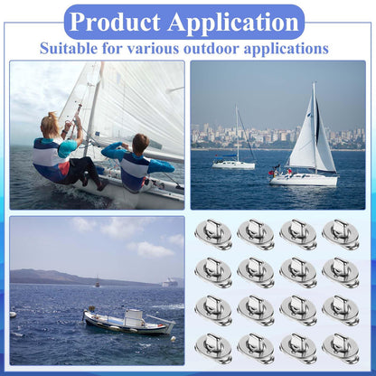 30 Piece Set Grade Twist Lock Fasteners Turn Button Eyelet and Stud, Mounting Screws for Canvas Marine V1192-AZ-W-0172