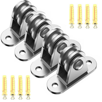 Small Pulley Block Silent Pulley Wheel Heavy Duty Fixed Pullies for Cord Material Handling Moving and DIY V1192-AZ-W-0173