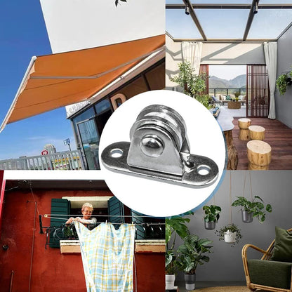 Small Pulley Block Silent Pulley Wheel Heavy Duty Fixed Pullies for Cord Material Handling Moving and DIY V1192-AZ-W-0173