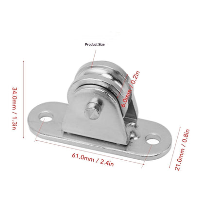 Small Pulley Block Silent Pulley Wheel Heavy Duty Fixed Pullies for Cord Material Handling Moving and DIY V1192-AZ-W-0173