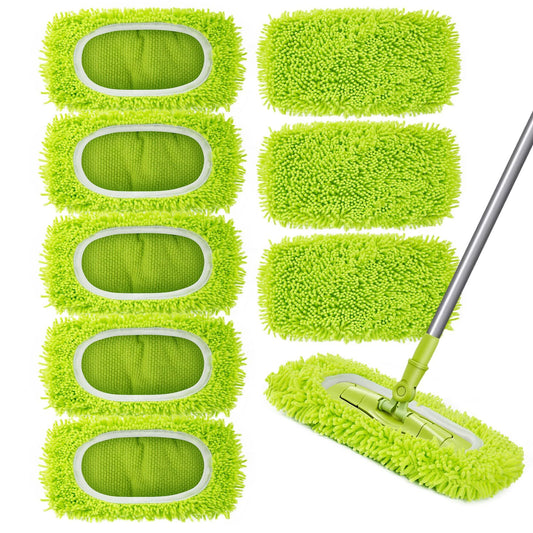 Reusable Dry Sweeping Cloths Microfiber Wet Mop Pads Compatible Mop Replacement Sweeping Mopping pad Refills V1192-AZ-W-0175