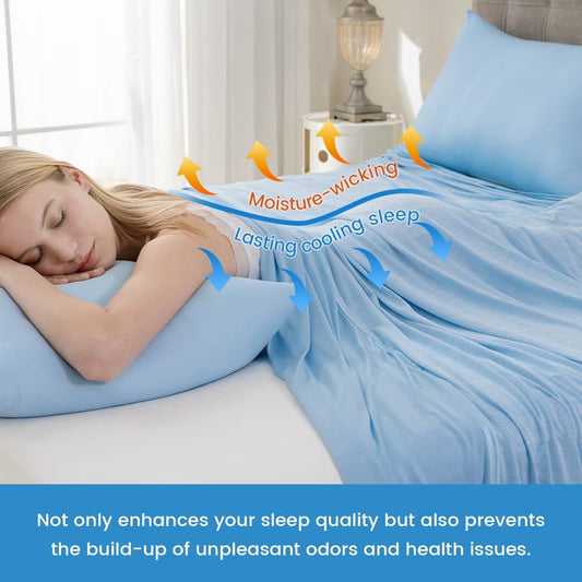 Cooling Blanket for Hot Sleepers Twin Size, Cold Blanket for Couch Bed Sofa, Lightweight Breathable Cooling V1192-AZ-W-0183