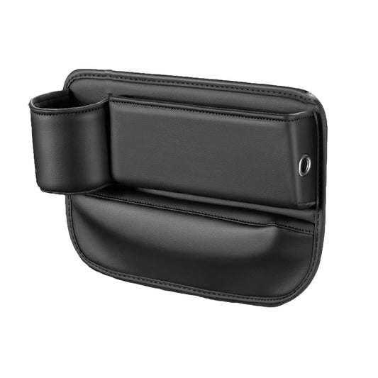 Car Leather Cup Holder Gap Bag, Car Storage Box with Cup Holder,Seat Storage Box Gap Filler Organizer for V1192-AZ-W-0184