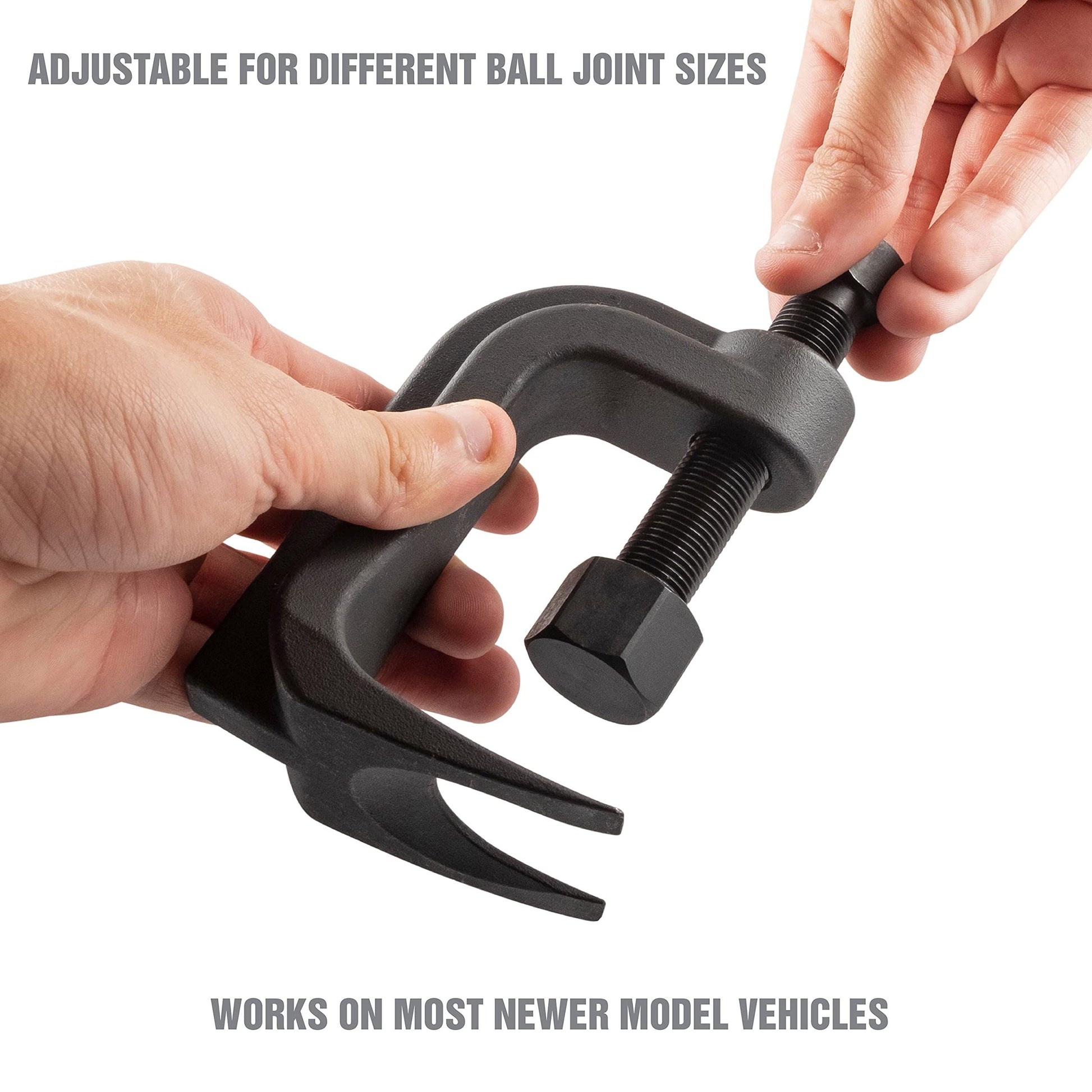 Ball Joint Separator, Adjustable Ball Joint Separator Tool, 2-3/8" Max Opening Range, Ball Joint Removal Tool V1192-AZ-W-0190