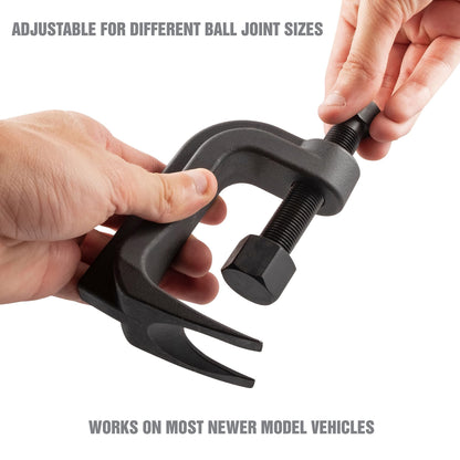 Ball Joint Separator, Adjustable Ball Joint Separator Tool, 2-3/8" Max Opening Range, Ball Joint Removal Tool V1192-AZ-W-0190