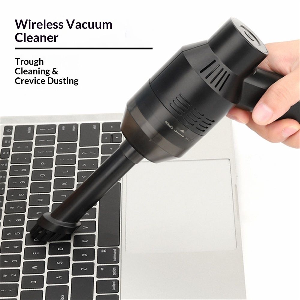 Upgraded mini keyboard vacuum cleaner, mini cordless computer vacuum cleaner for laptops, USB rechargeable V1192-AZ-W-0192