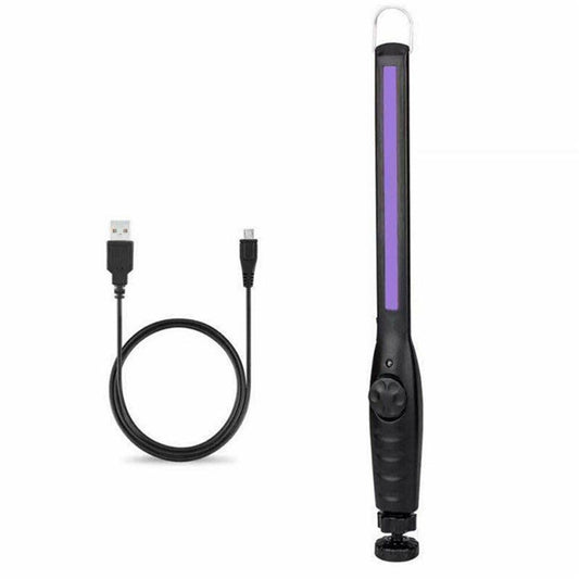 UV Light Sanitizer, Portable UV Light Disinfection Lamp USB Rechargeable Ultraviolet Light Sanitizer for Home V1192-AZ-W-0195