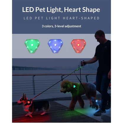 2pcs Rechargeable Collar Light - Carabiner Keychain Clip with LED Light - Clip Color-Changing Light for Dog V1192-AZ-W-0196