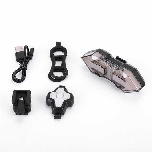 Bike Turn Signals,Bright Bike Tail Light with Turn Signals,USB Rechargeable LED Rear Bike Light, Wireless V1192-AZ-W-0201