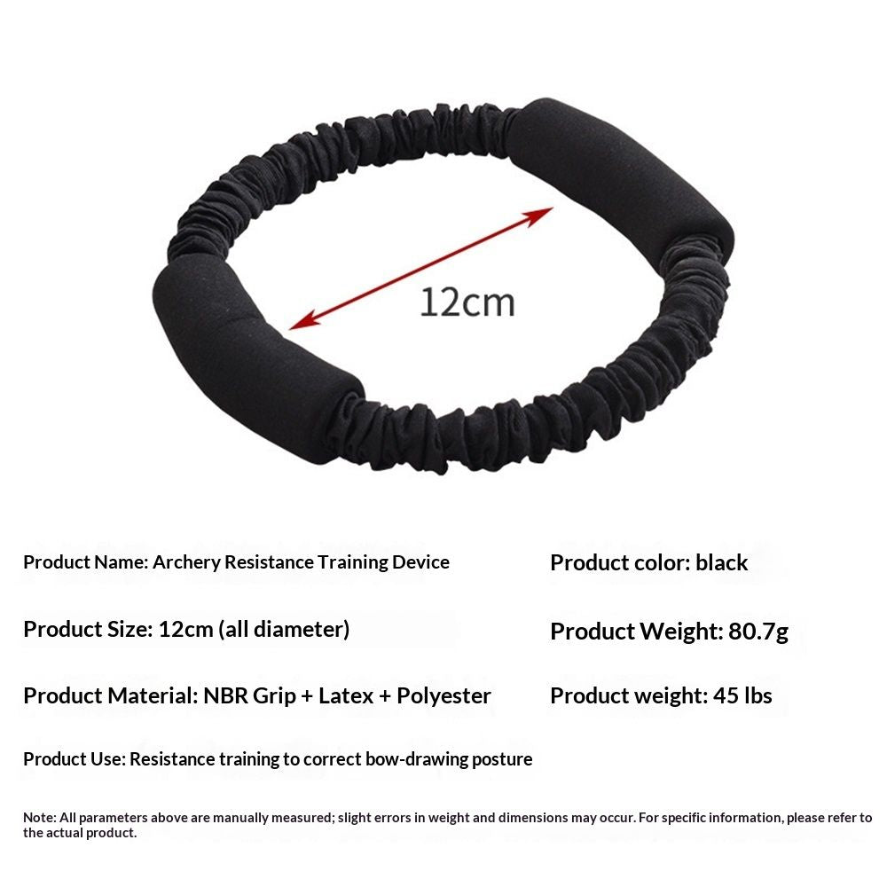Archery Bow Trainer Rubber Stretch Bands 25-45 Lbs Draw Strength Training Device Aids Release Trainer V1192-AZ-W-0207