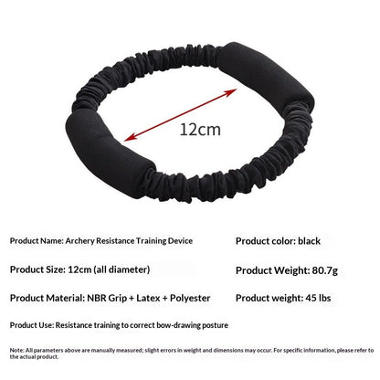 Archery Bow Trainer Rubber Stretch Bands 25-45 Lbs Draw Strength Training Device Aids Release Trainer V1192-AZ-W-0207