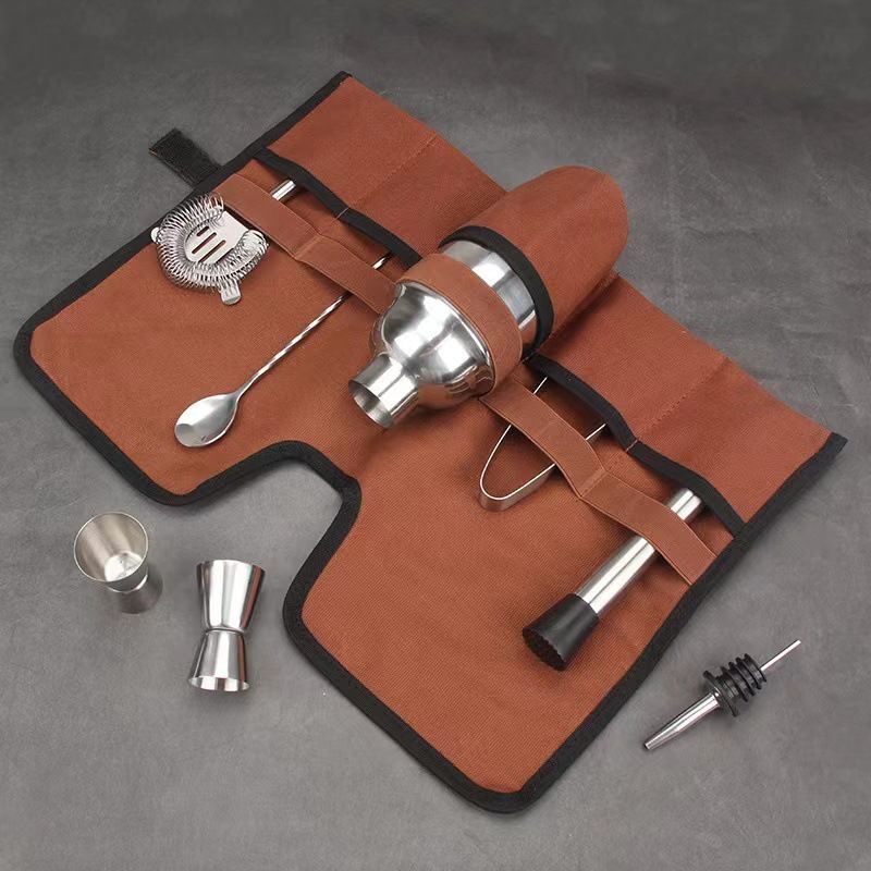 Stainless Steel Cocktail Shaker Set, Bartender Kit Includes Strainer and Stir Stick for Home, Bar, Party, Bar V1192-AZ-W-0209