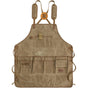 Chef Apron, Waterdrop Resistant Cotton Canvas Cross Back Adjustable Apron, 70*74.5cm(Cappuccino Brown) V1192-AZ-W-0217