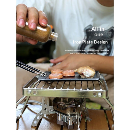 Cast Iron Plate, Compact Plate, Small, No Seasoning Required, Handle Grill Pan, Small Nonstick BBQ Grill Pan V1192-AZ-W-0228