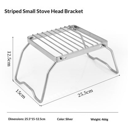 Portable Folding Camping Campfire Grill over Fire Split Stoves 304 Stainless Steel (Grid wire) V1192-AZ-W-0229