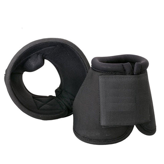 Equine Ballistic Overreach Bell Boots - No-Turn Horse Hoof Protection Boots (Sold in Pairs) - Black, Large V1192-AZ-W-0235