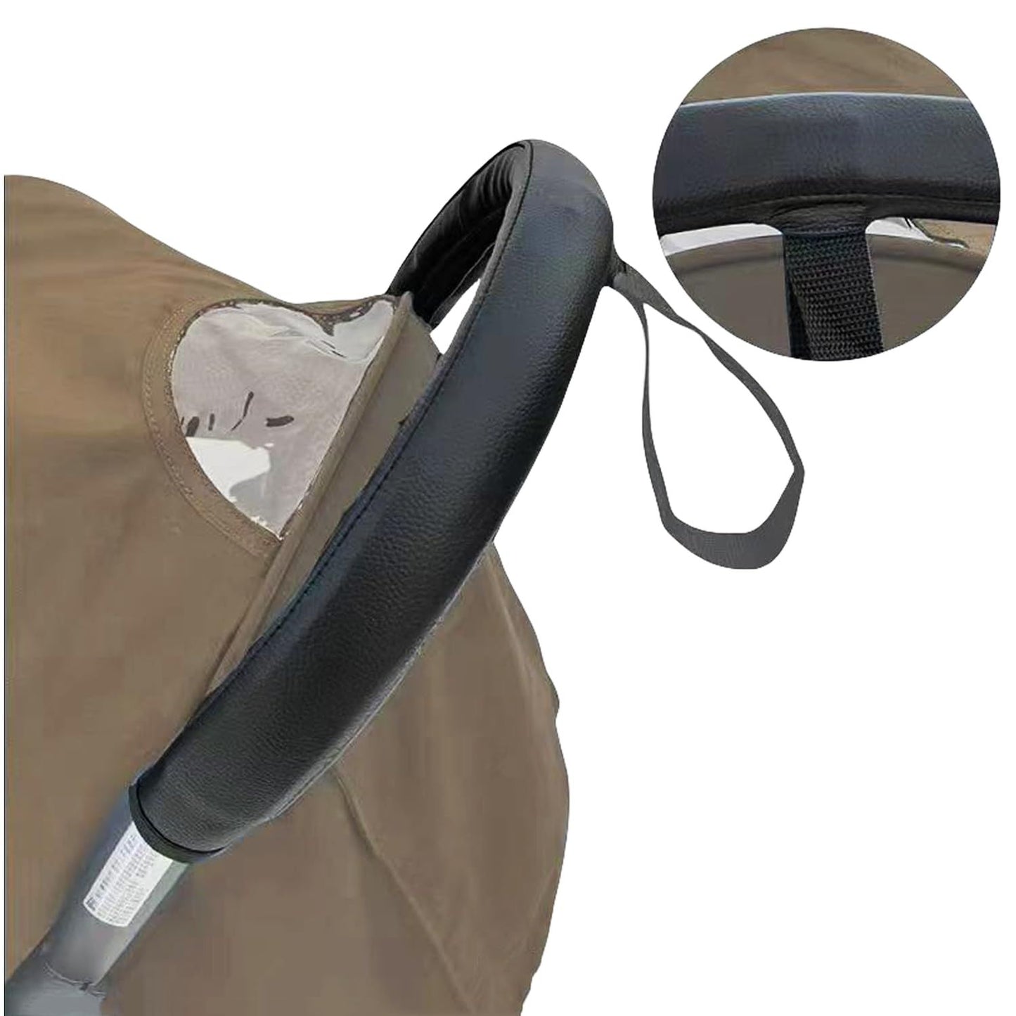Covers Compatible Handlebar,troller Accessories Baby Stroller Handlebar Protect Case, for Armrest Bumper V1192-AZ-W-0242