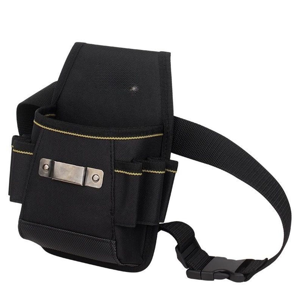 Tool Belt Pouch,with Adjustable Belt, Multiple Storage for Technician for Electrician Tools (Black,noiy bag) V1192-AZ-W-0245