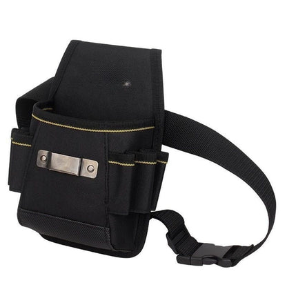 Tool Belt Pouch,with Adjustable Belt, Multiple Storage for Technician for Electrician Tools (Black,noiy bag) V1192-AZ-W-0245