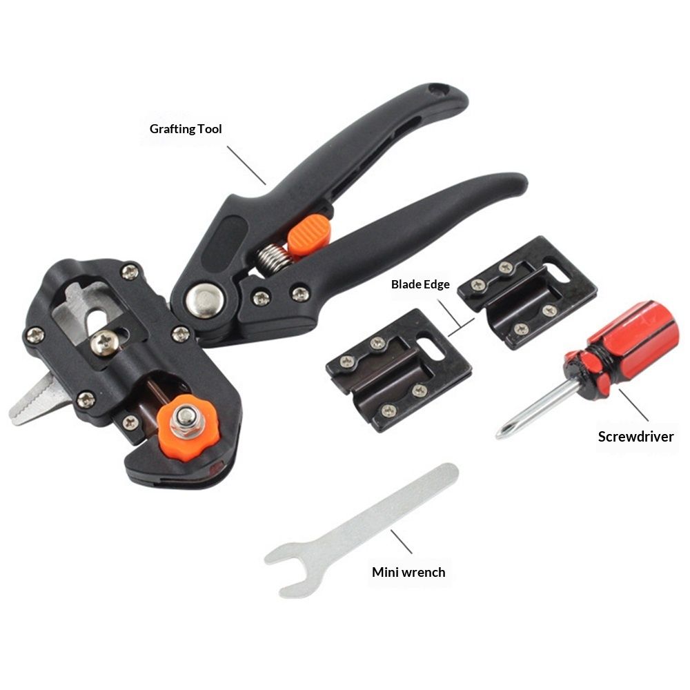 Grafting Tool Kit, Garden Pruner Tools with Replacement Blades, Plant Branch Vine Fruit Tree Cutting Tool V1192-AZ-W-0257