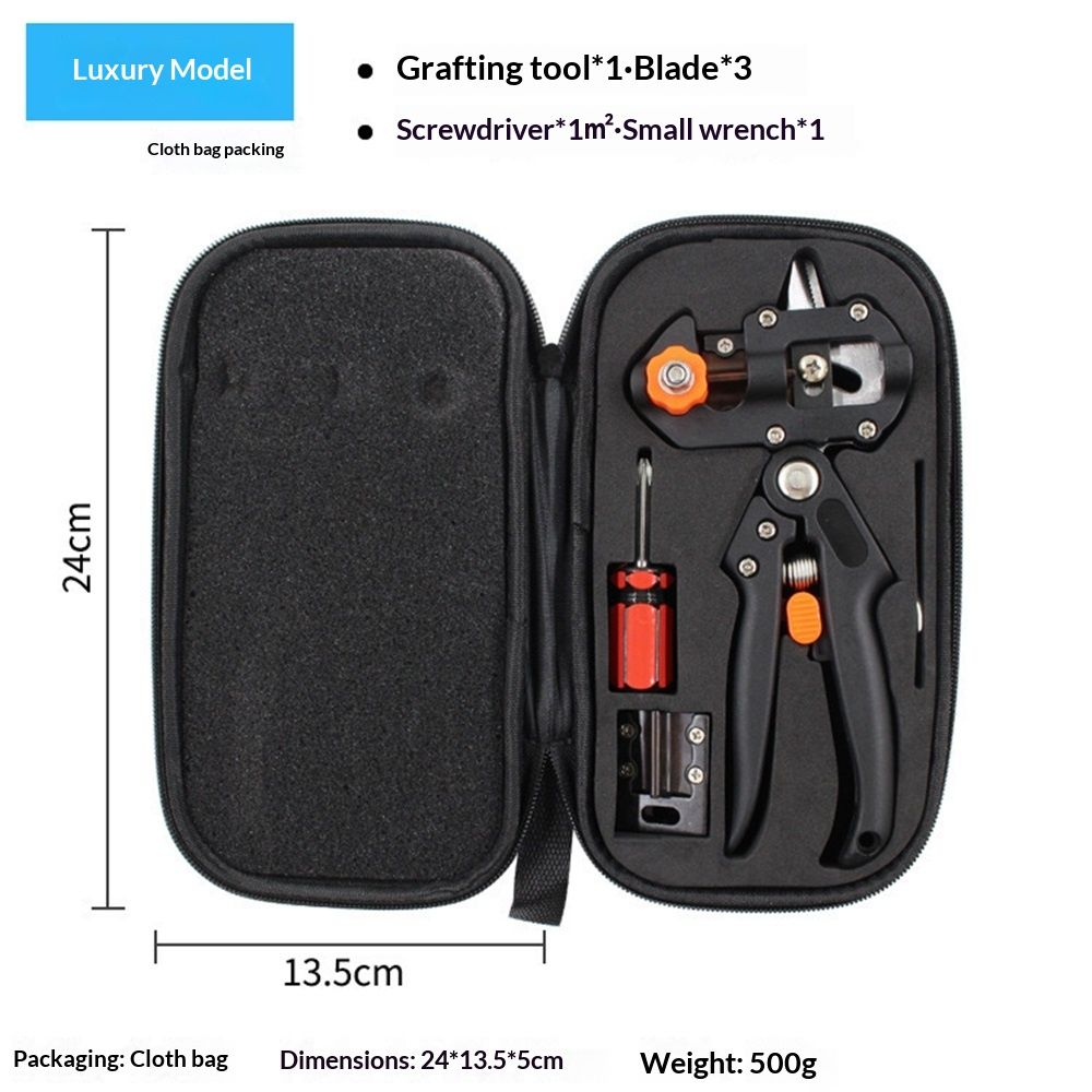 Grafting Tool Kit, Garden Pruner Tools with Replacement Blades, Plant Branch Vine Fruit Tree Cutting Tool V1192-AZ-W-0257